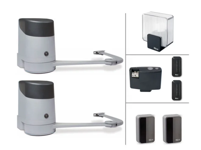 NICE Kit HOPP Automazione Per Cancelli a Battente Articolato 24V NICE HOPPBDKCE