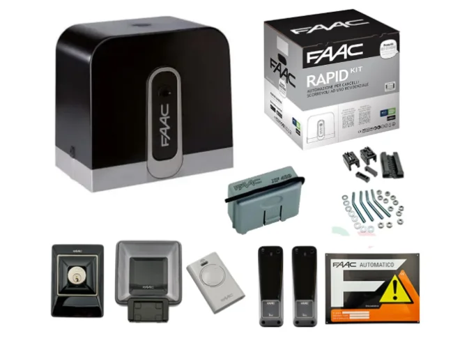FAAC FAAC C720 RAPID KIT SAFE 400 kg 24v 1059995 Automazione Per Cancello Scorrevole