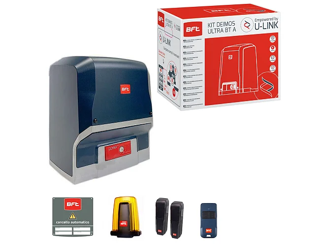 BFT BFT ARES ULTRA BT A1000 R925294 2611841 2618285 Kit Per Cancelli Scorrevoli Motore 24v