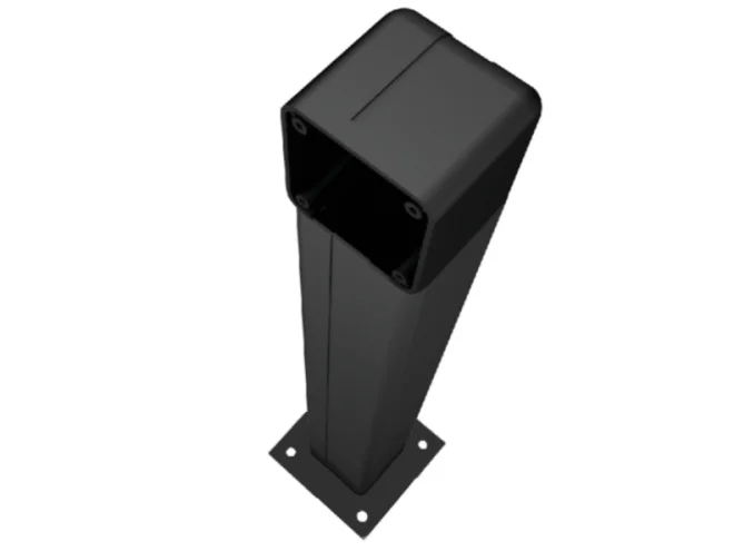 CAME CAME 001DOC-LN DOC-LN Colonnina In Alluminio Nero Nera H 500 Mm 50 Cm