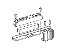 FADINI FADINI 624115  Completo Staffa Finecorsa Magnetico Dx JUNIOR 624 Ricambio Originale