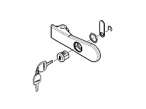 FADINI FADINI 633121 Maniglia Sblocco Completa Con Serratura Wa7001 JUNIOR 633 624