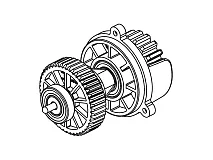 FADINI FADINI 633117 Completo Albero Di Trasmissione Per Motore JUNIOR 633 Ricambio