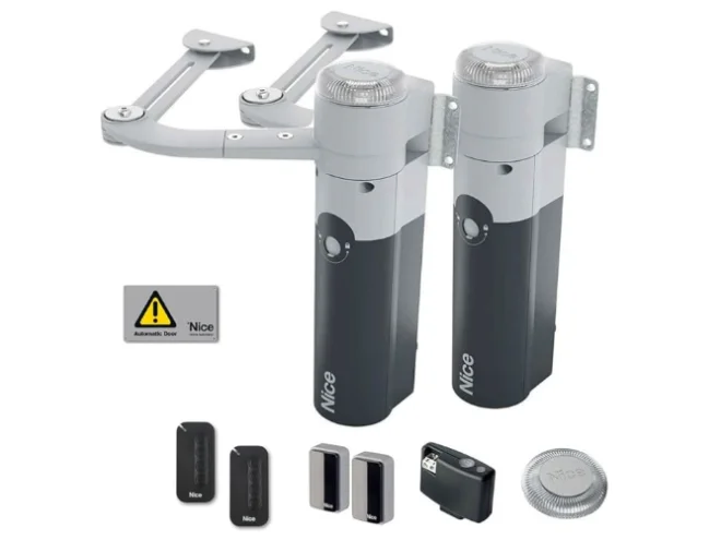 NICE Kit Per Cancello Battente 2 Ante 1,8 mt 24v WALKY 2024 BD NICE WALKY2024BDKCE