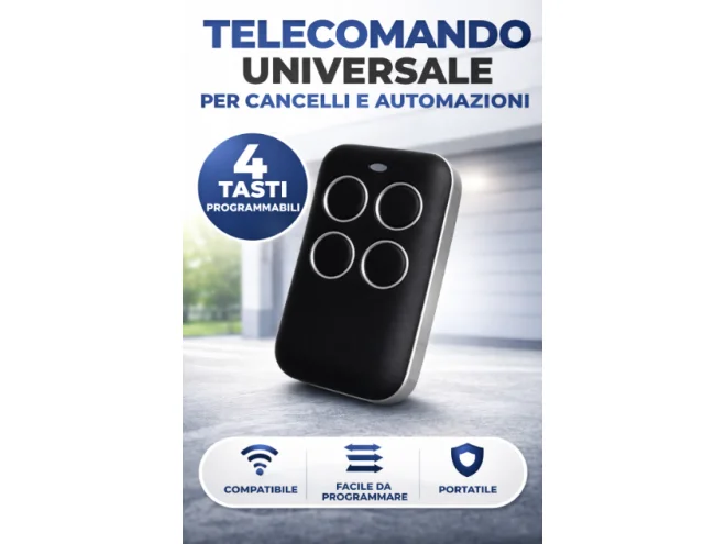 KOPEN Telecomando Cancello Universale Multifrequenza con Auto Scan Rolling Code Fisso