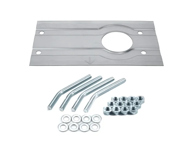 FAAC FAAC 63001325 Piastra e Zanche Per Motore C720 C721 Cyclo Rapid Ricambio