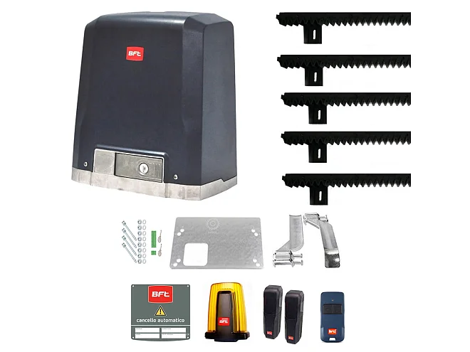 BFT BFT DEIMOS BT KIT B600 2618190 Con 5 mt Cremagliera Automazione 24V 600 Kg Per Cancelli Scorrevoli