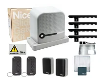 NICE NICE RBS400BDKCE ROBUS RBS 400 Kit Con 4 MT Cremagliera Automazione Per Cancelli Scorrevoli 400kg 24v
