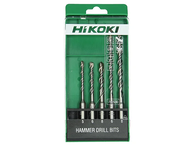 Hikoki Hikoki 782530 Kit Punte SDS-Plus (5 pezzi) 5/6/8 x 110 mm 6/8 x 160 mm