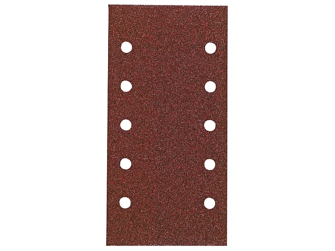 Hikoki Hikoki 753062 10 fogli abrasivi 115x230mm P60, fissaggio autoaderente, rossi
