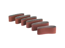 Hikoki Hikoki 753260 Kit 6 nastri abrasivi 100x610mm P60, 80, 120, rossi