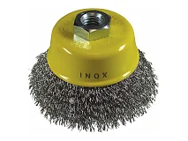 Hikoki Hikoki 751316 Spazzola a tazza 75x0,3 mm/M14 filo di acciaio inossidabile, ondulato