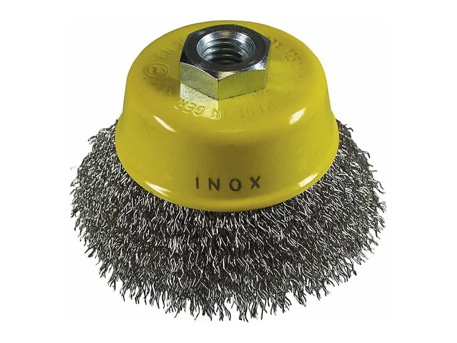 Hikoki Hikoki 751316 Spazzola a tazza 75x0,3 mm/M14 filo di acciaio inossidabile, ondulato