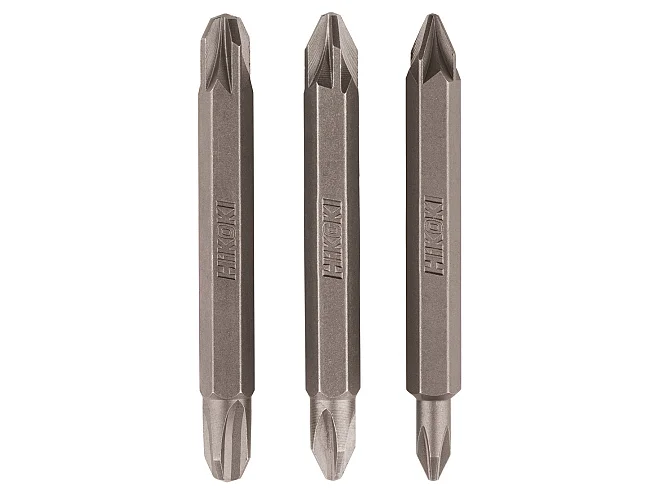 Hikoki Hikoki 4100307 3 inserti 1/4'' doppio Phillips/Pozidrive PH1/PZ1, PH2/PZ2, PH3/PZ3, 60mm