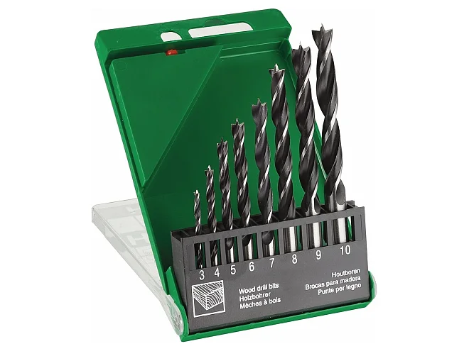 Hikoki Hikoki 781982 Kit punte elicoidali per legno (8 pezzi) 3/4/5/6/7/8/9/10 mm