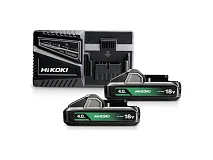 Hikoki Hikoki UC18YFSLWEZ BoosterPack con 2 batterie 18 V BSL1840M (4,0 Ah) e caricabatteria 18 V UC18YFSL