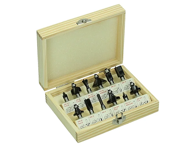 Hikoki Hikoki 500507 Kit frese fresatrice verticale 8 mm 12 pz.
