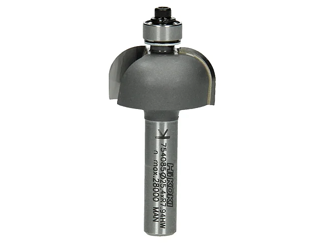Hikoki Hikoki 754085 Fresa a raggio concavo 8 mm con cuscinetto a sfere 25,4x55x7,9