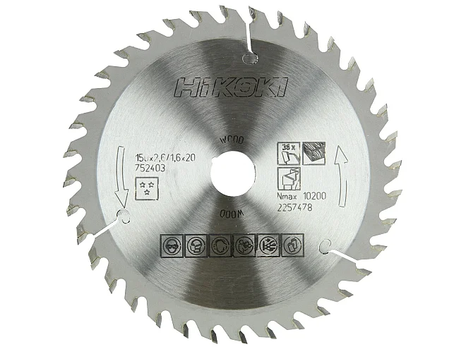Hikoki Hikoki 752403 Lama per legno 150x20/16xZ36 denti alternati