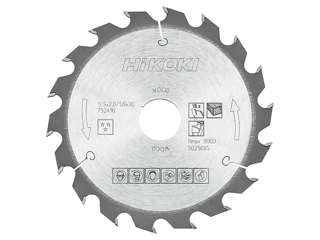 Hikoki Hikoki 752416 Lama per legno 165x30/20 Z18 denti alternati