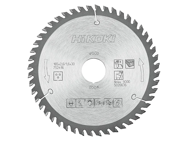 Hikoki Hikoki 752418 Lama per legno 165x30/20xZ48 denti alternati