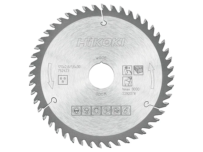 Hikoki Hikoki 752423 Lama per legno 170x30/20xZ48 denti alternati