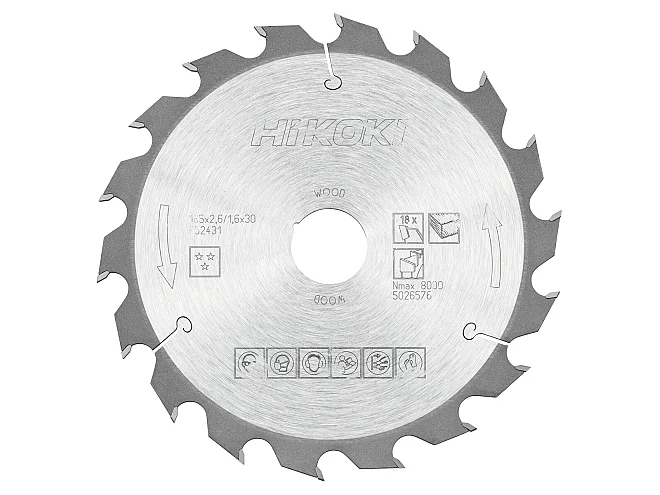 Hikoki Hikoki 752431 Lama per legno 185x30 Z18 denti alternati