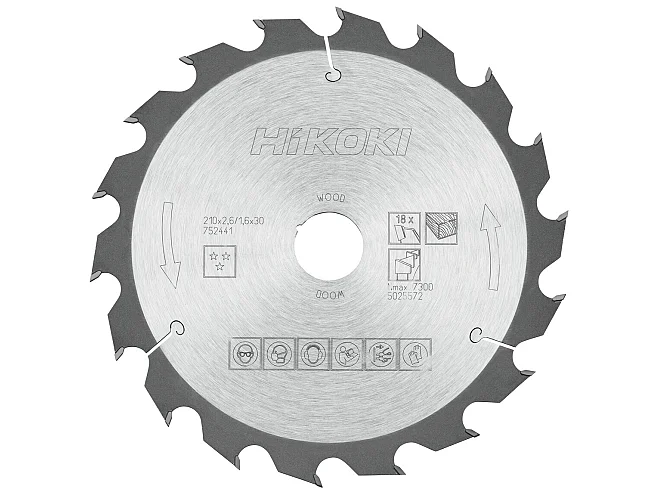Hikoki Hikoki 752441 Lama per legno 210x30 Z18 denti alternati