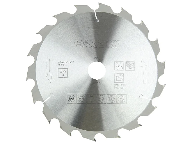 Hikoki Hikoki 752456 Lama per legno 235x30 Z18 denti alternati