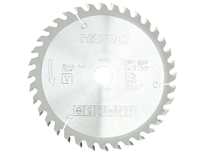 Hikoki Hikoki 752481 Lama per legno 165X20 Z36 denti alternati