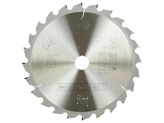 Hikoki Hikoki 4100023 Lama per legno 255x30 Z24 dente piatto/alternato