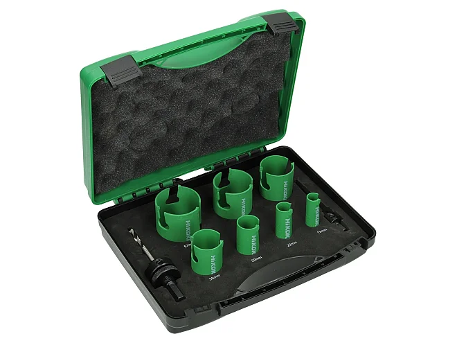 Hikoki Hikoki 754251 Kit seghe a tazza Idraulico, punte in carburo (9 pezzi)