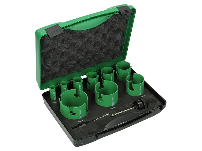 Hikoki Hikoki 754252 Kit seghe a tazza Elettricista, punte in carburo (11 pezzi)