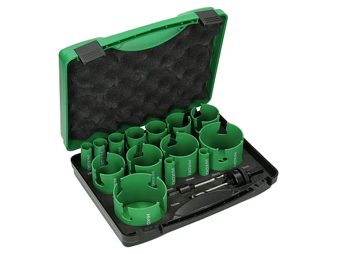 Hikoki Hikoki 754255 Kit seghe a tazza Combinazione, punte in carburo (16 pezzi)