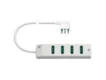 VIMAR Vimar 00404.CC.B Presa mult. 4P17/11+ S17 90° bianco