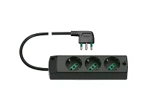 VIMAR Vimar 00413.CC Presa mult. 3P30+S17 90° nero