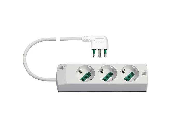 VIMAR Vimar 00413.CC.B Presa mult. 3P30+S17 90° bianco