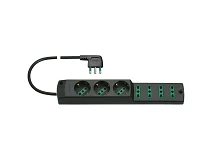 VIMAR Vimar 00424.CC Presa mult. 3P30+4P17/11+S17 90° nero