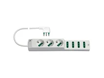 VIMAR Vimar 00424.CC.B Presa mult. 3P30+4P17/11+S17 90° bianco