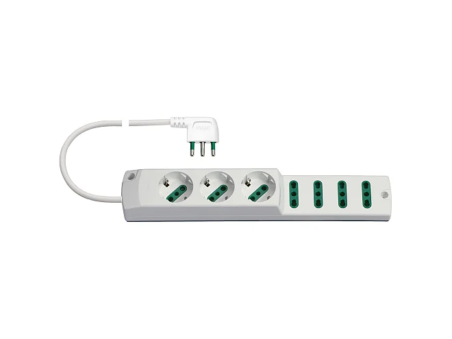 VIMAR Vimar 00424.CC.B Presa mult. 3P30+4P17/11+S17 90° bianco