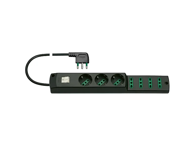 VIMAR Vimar 00425.CC Presa mult.3P30+4P17/11+int.+S1790°nero