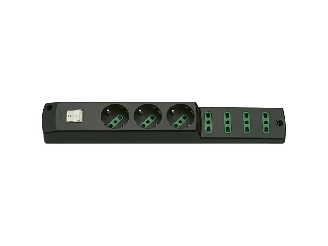 VIMAR Vimar 00425.NC Presa mult. 3P30+4P17/11+int. nero