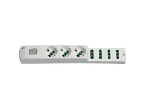 VIMAR Vimar 00425.NC.B Presa mult. 3P30+4P17/11+int. bianco