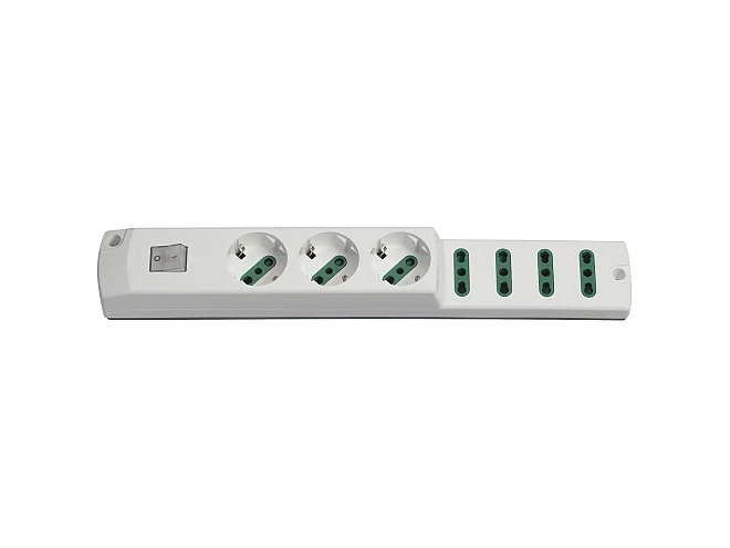 VIMAR Vimar 00425.NC.B Presa mult. 3P30+4P17/11+int. bianco