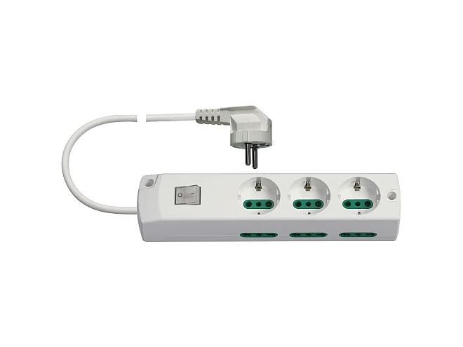 VIMAR Vimar 00437.CK.B Presa mult.3P30+6P17/11+int.+S3190° b.co