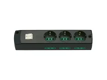 VIMAR Vimar 00437.NC Presa mult. 3P30+6P17/11+int. nero