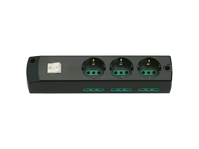 VIMAR Vimar 00437.NC Presa mult. 3P30+6P17/11+int. nero