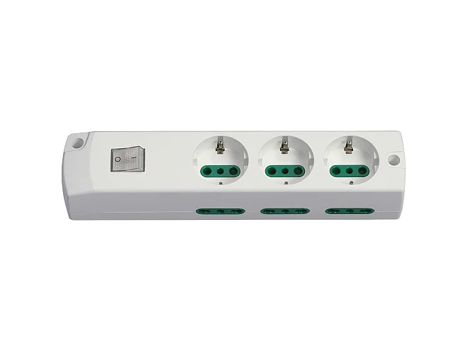 VIMAR Vimar 00437.NC.B Presa mult. 3P30+6P17/11+int. bianco