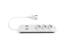 VIMAR Vimar 00447.CC.B Presa mult. 16A 3schuko+4USB+int. + WiFi