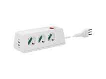 VIMAR Vimar 00608.CC.B Presa scrivania 3univ.+3USB+S11+cbe b.
